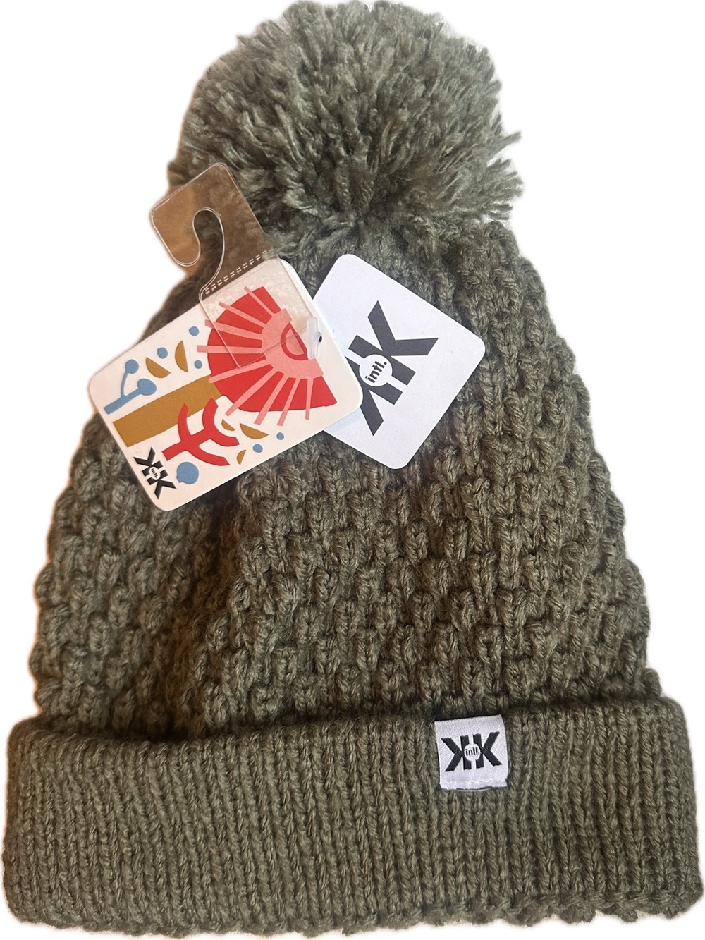 Kids Knit Pom Pom Beanie-Reference Abby for pic 1 And Ollie for pic 2 and 3